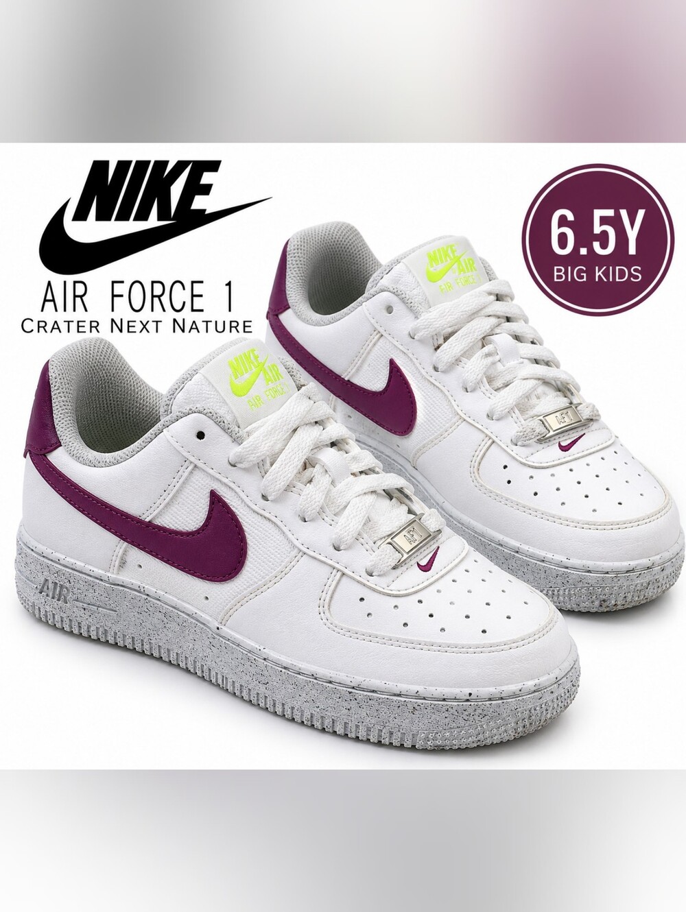 Nike Air Force 1 Next Nature Women's White & Purple Sneakers
